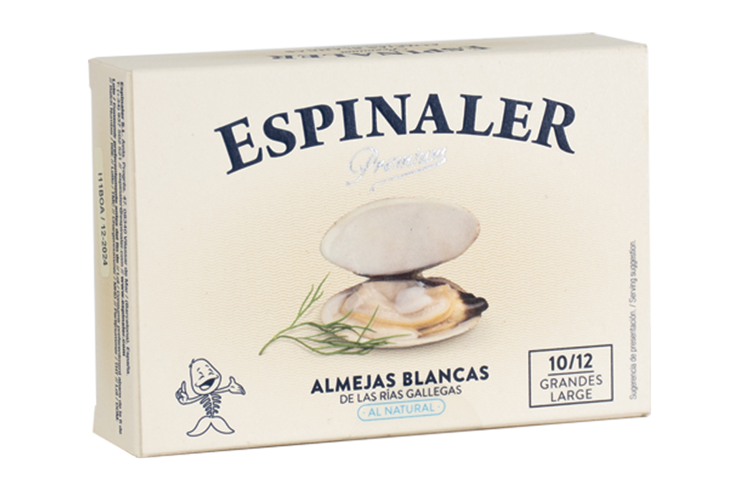 Almejas Blancas Premium 10/12