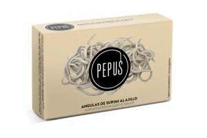Angulas de surimi al ajillo Pepus
