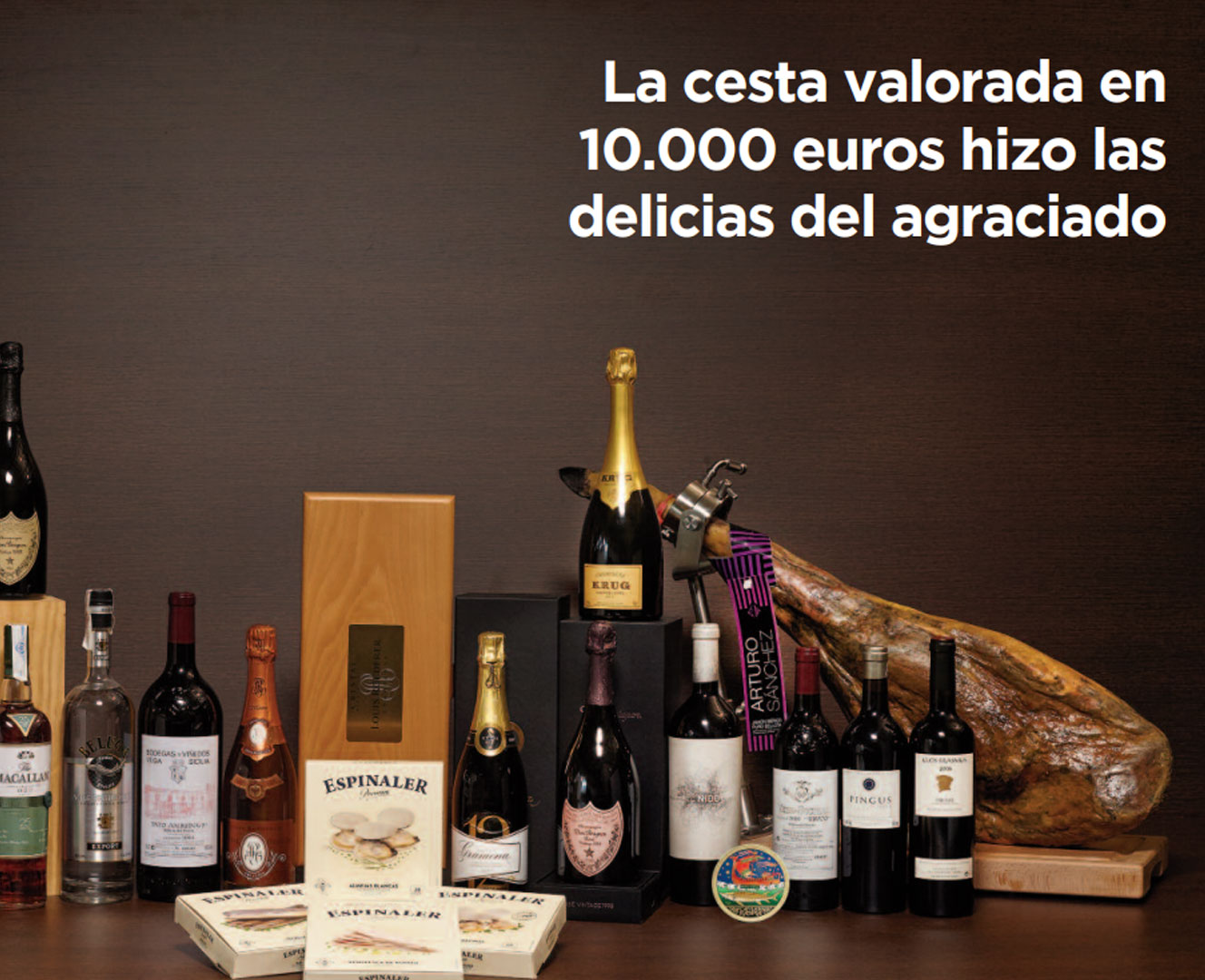 El lujo hecho cesta de Navidad en Espinaler